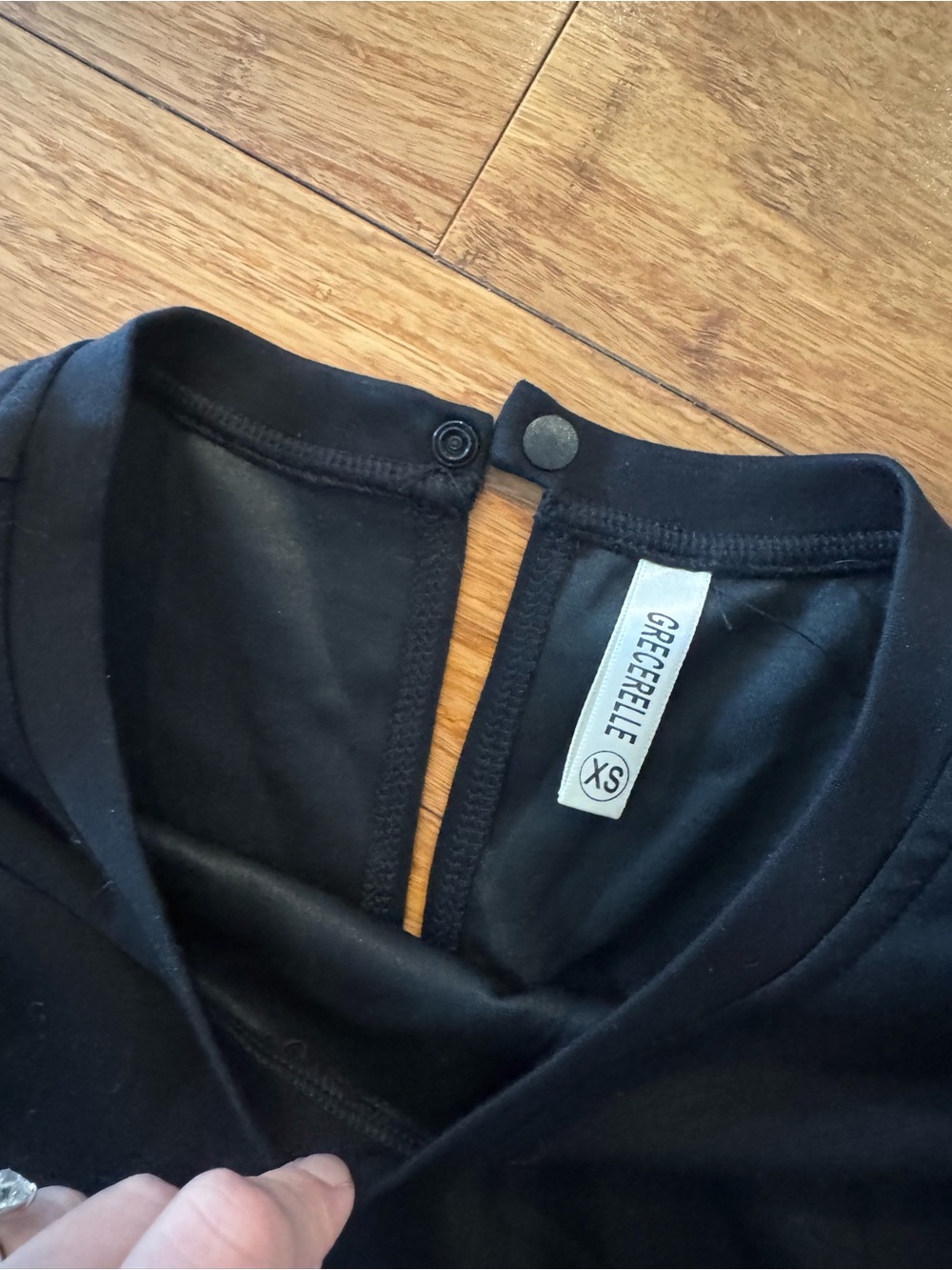 Grecerelle Loungewear Black Romper - Picture 3 of 5